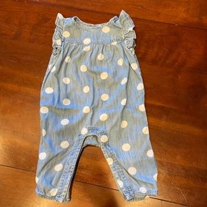 Baby gap denim romper